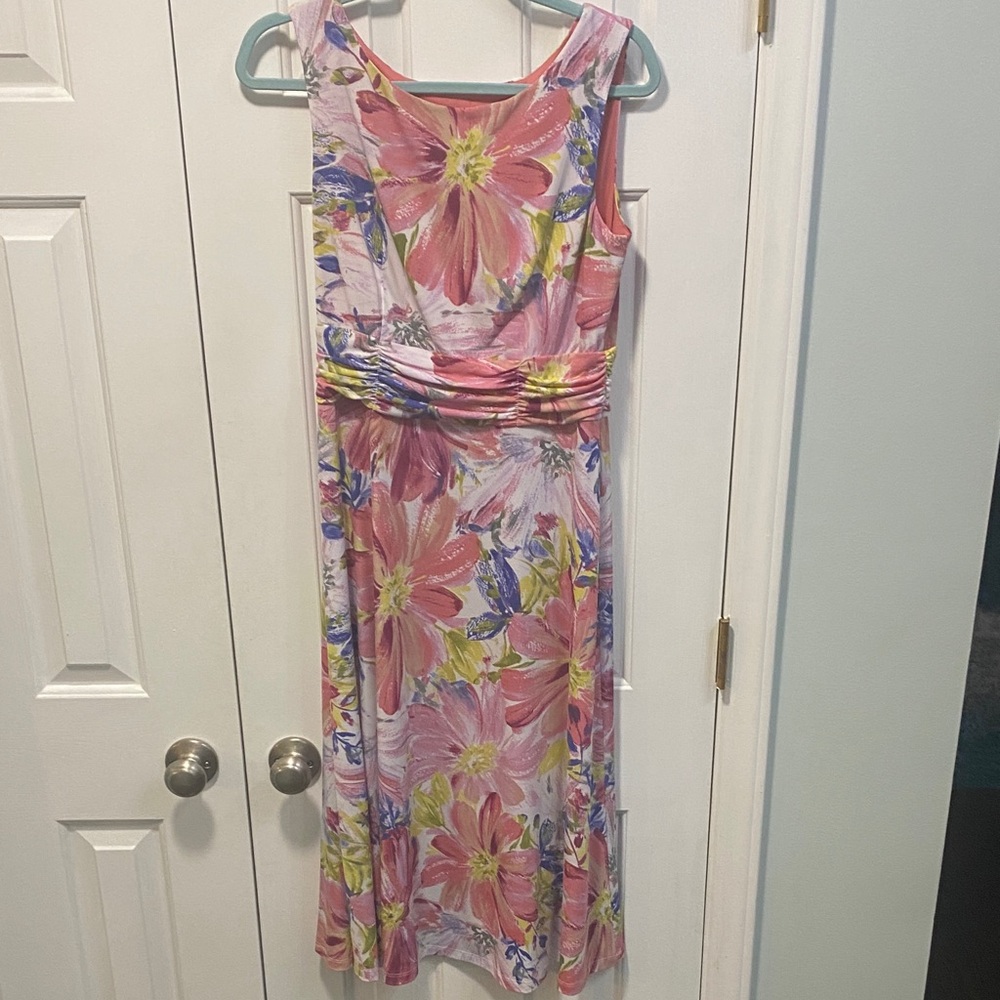 Connected Apparel Pink and Purple Dress